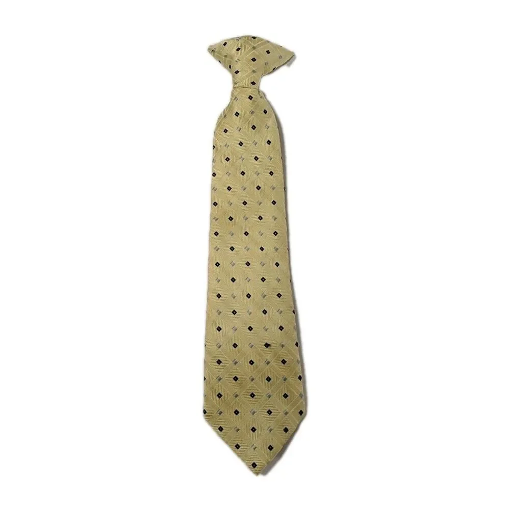 George Youth Tie Clip On Kids Yellow School Events Church 11